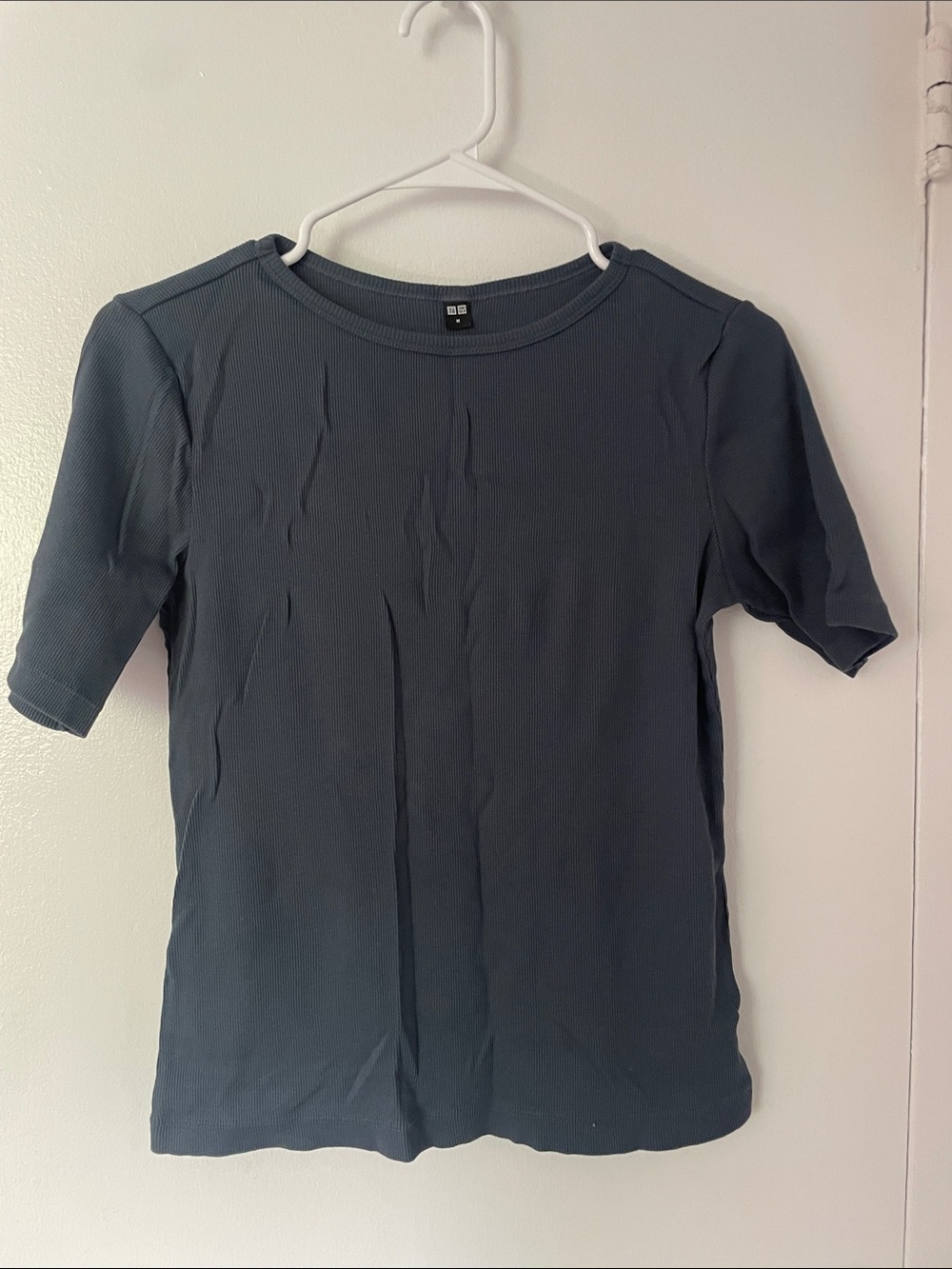 3 for $30 - Uniqlo Women's Short-Sleeve Crewneck Tee - Slate Blue
